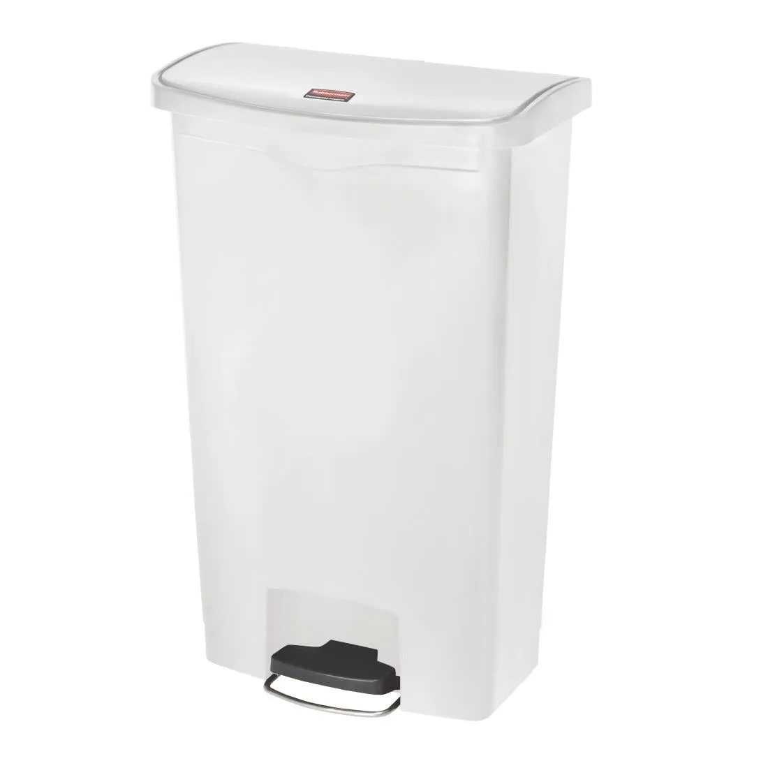 CW590 Rubbermaid Slim Jim Step on Bin Front Pedal 68Ltr White