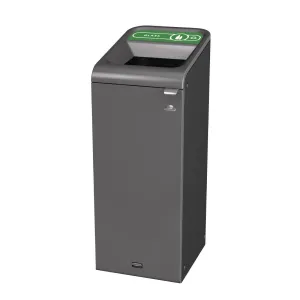 CX966 Rubbermaid Configure Recycling Bin with Glass Recycling Label Green 57Ltr