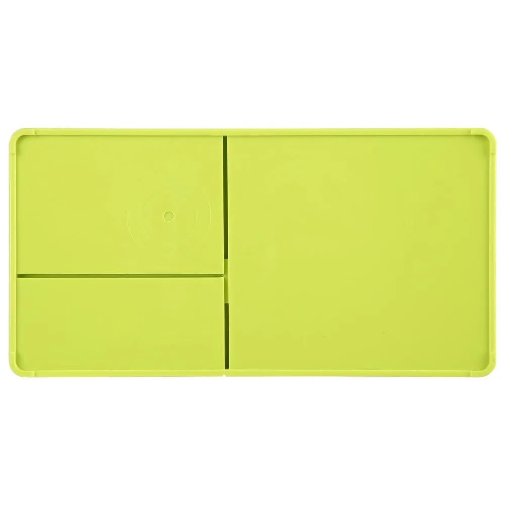 Deli Desk Organizer 1-Drawer 3 -Compartment 175x90x92mm PVC Green