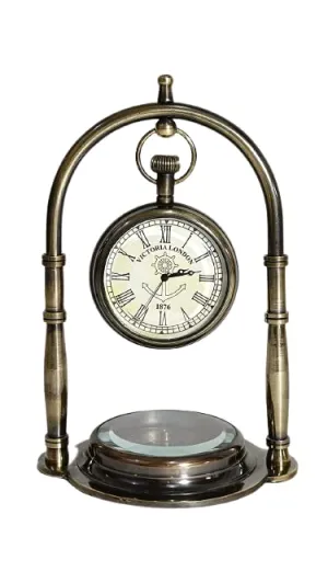 Desk Clock & Table Clock & Office Table Top Decoration & Gifting Item Home & Office