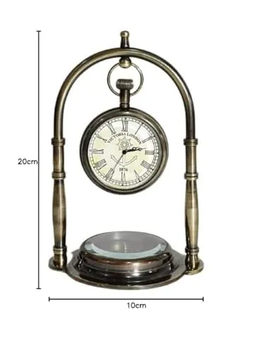 Desk Clock & Table Clock & Office Table Top Decoration & Gifting Item Home & Office