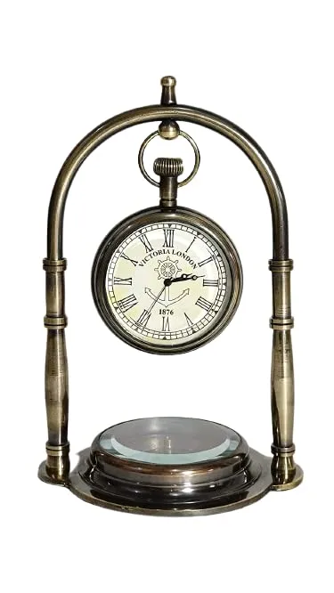 Desk Clock & Table Clock & Office Table Top Decoration & Gifting Item Home & Office