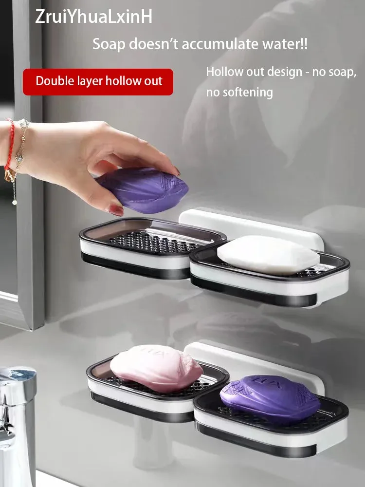 Detachable Double Layer Soap Rack