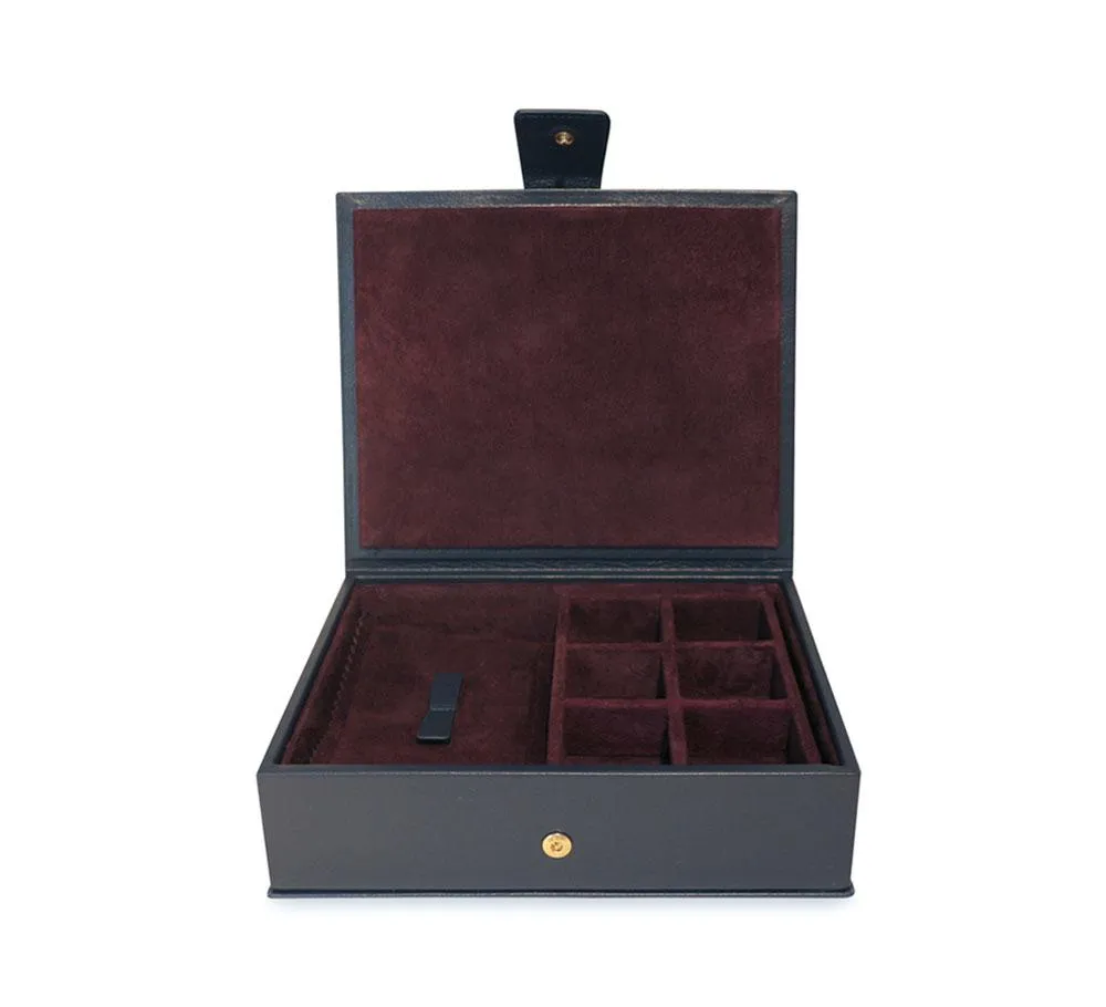 Divided Cufflink and Trinket Box