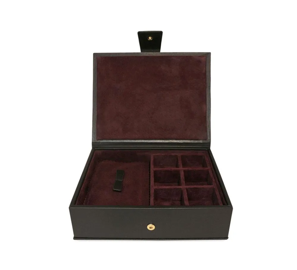 Divided Cufflink and Trinket Box