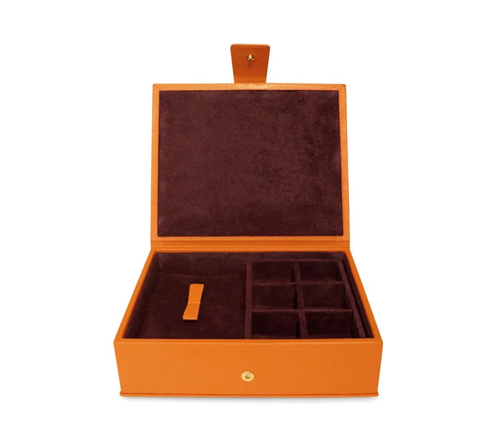Divided Cufflink and Trinket Box