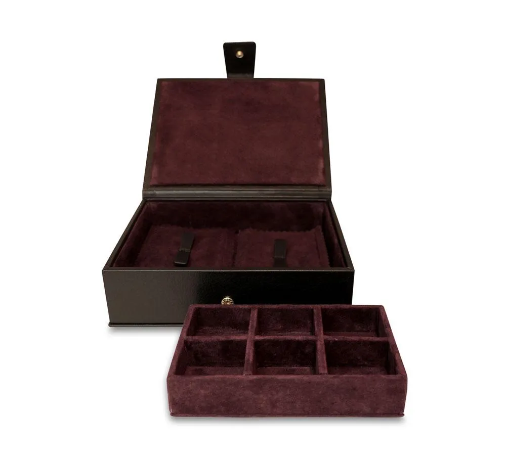 Divided Cufflink and Trinket Box