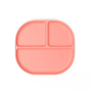 Divided Plate with rim - Coral