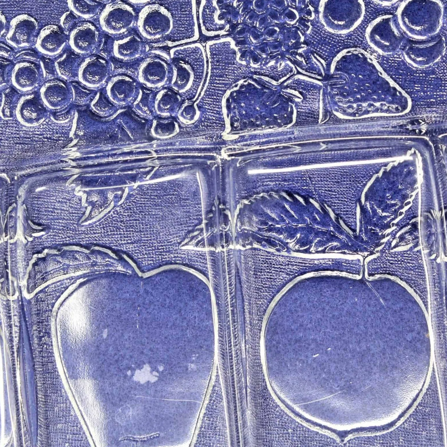 Divided Relish Tray, Indiana Glass, Fruits Clear, Vintage