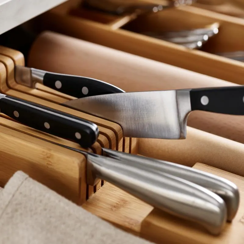 DrawerStore Bamboo Knife Organizer