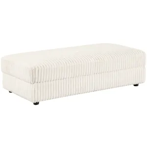 Emberson - Upholstered Rectangular Storage Ottoman - Ivory