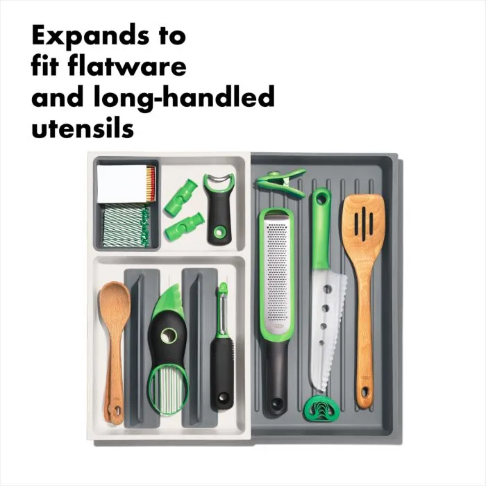 Expandable Kitchen Tool Drawer Organizer- Large