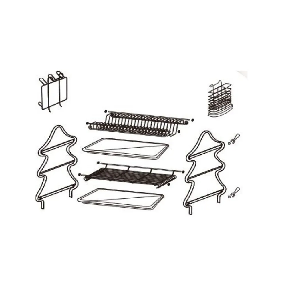 Flügel Gold Stainless steel Dishrack 1trays