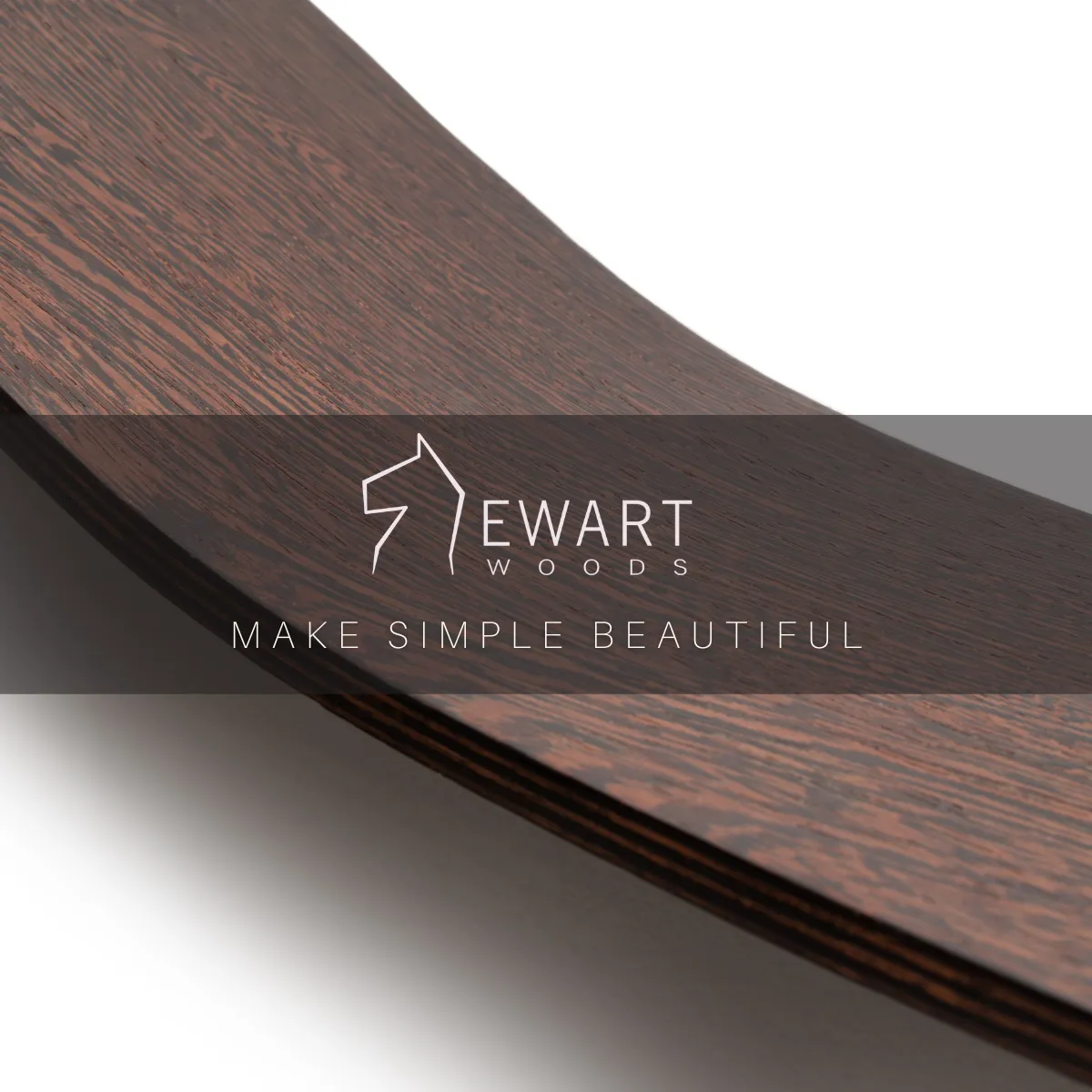 Floating Wall Shelf Curved - Thin Wave