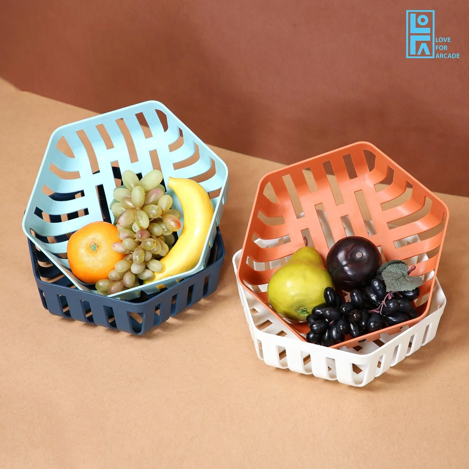 Fruit Vegetables Basket (Set Of 2)