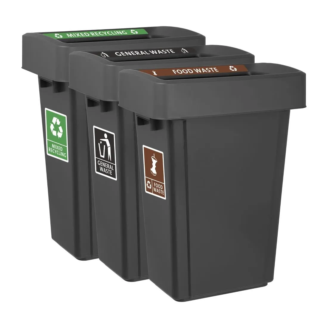 FX197 Jantex Slim Bin Lid Mixed Recycling Label