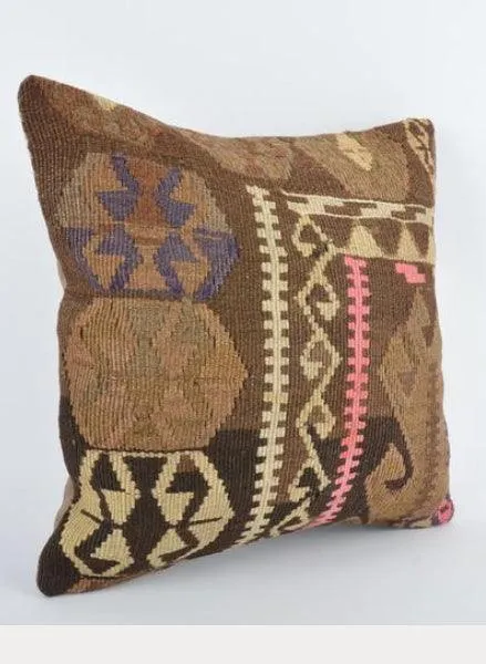 Hand Knotted Turkish Cushion Cover