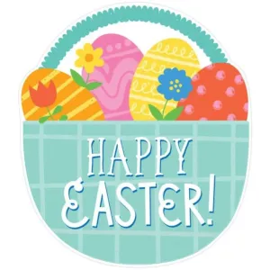 Happy Easter Basket Cutout