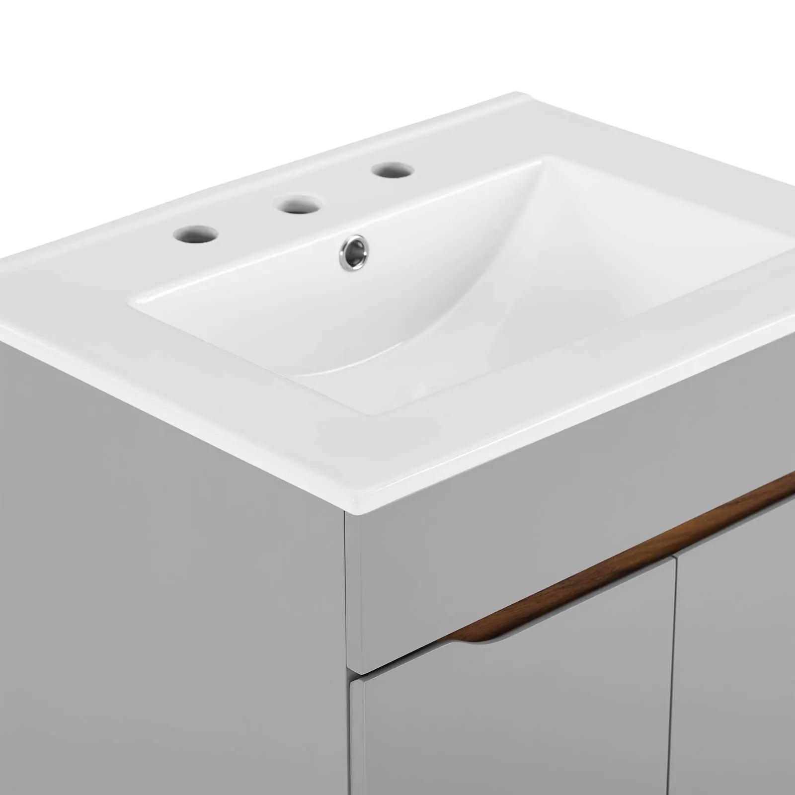 Harvest Bathroom Vanity Gray White