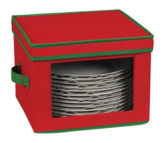 Holiday Dinner Plate Storage Box