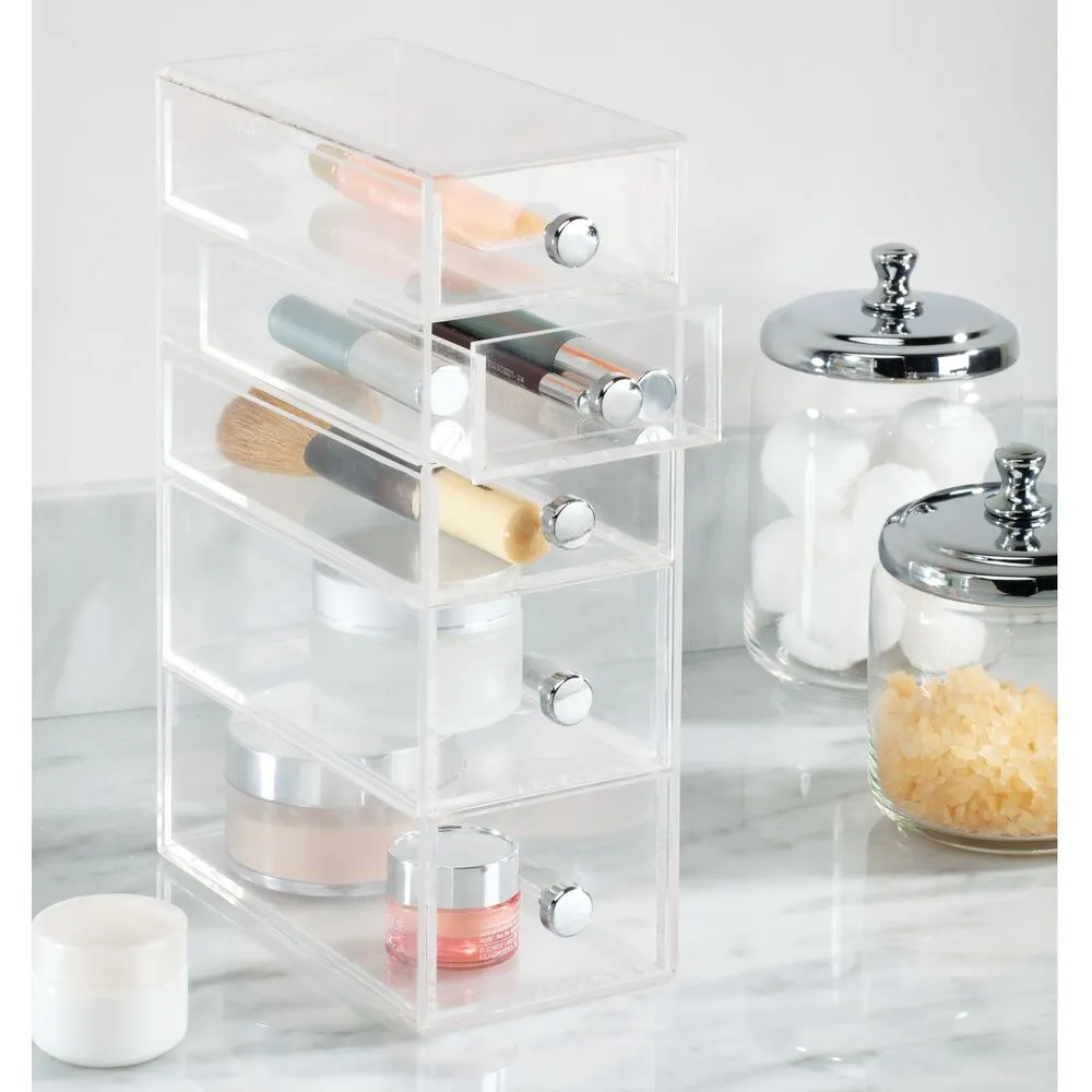 iDesign Drawers Tower - 5 Drawer in Clear