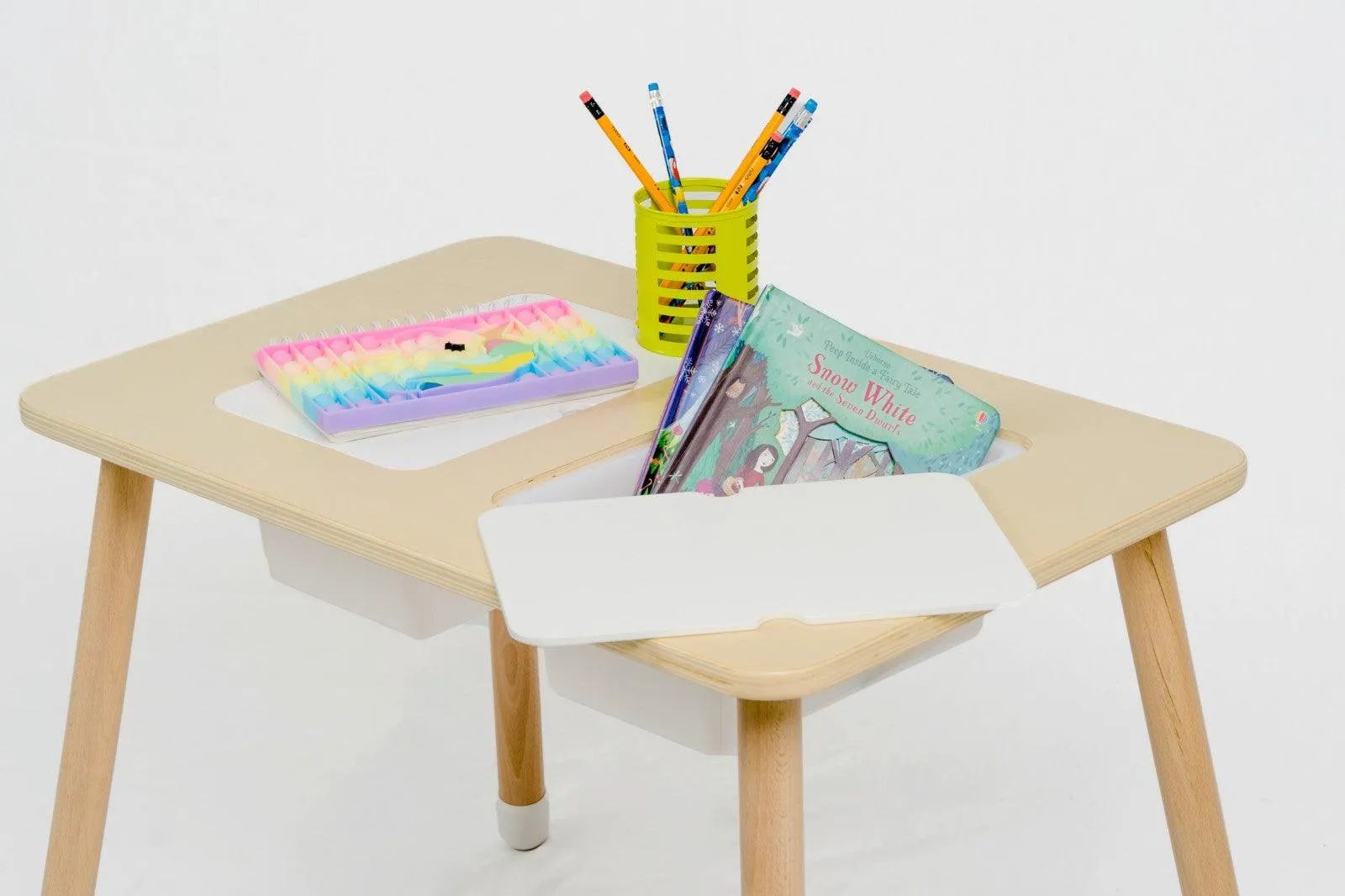 Kiddie Station Alexa Double Sensory Table w/ Chair TL-TC305
