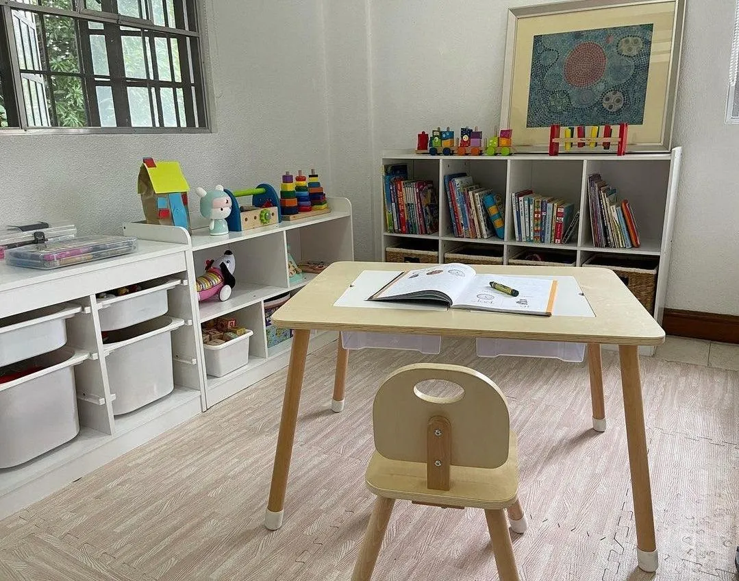 Kiddie Station Alexa Double Sensory Table w/ Chair TL-TC305