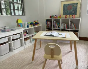Kiddie Station Alexa Double Sensory Table w/ Chair TL-TC305