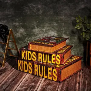 Kids Rules Stripe Storage Box