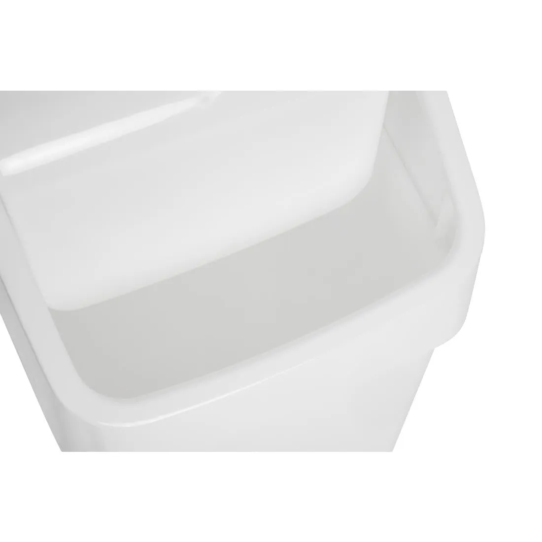 L570 SYR Polypropylene Swing Bin White 50Ltr