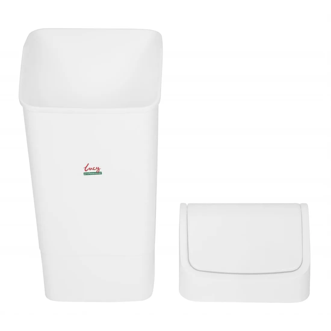L570 SYR Polypropylene Swing Bin White 50Ltr