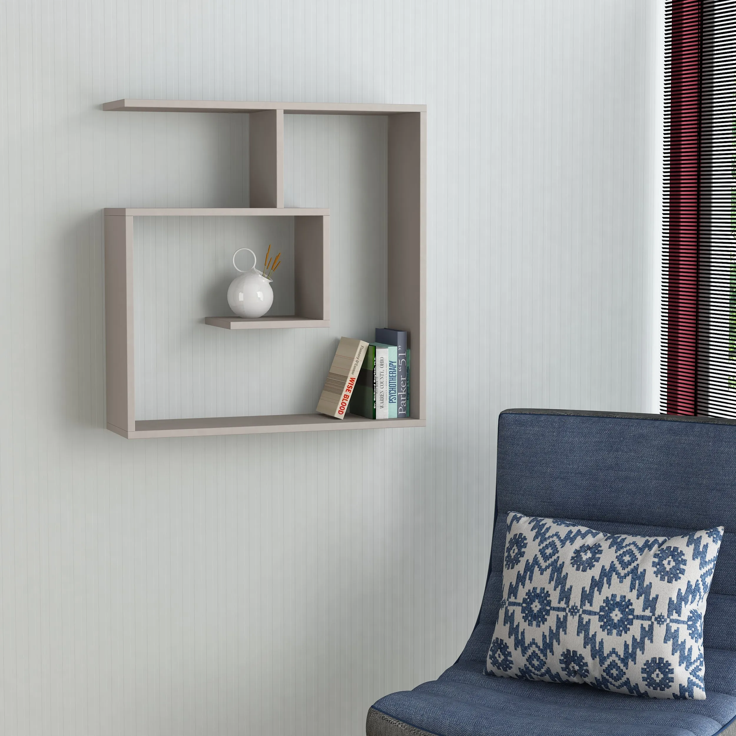 Laby Modern Floating Shelf 79cm Tall