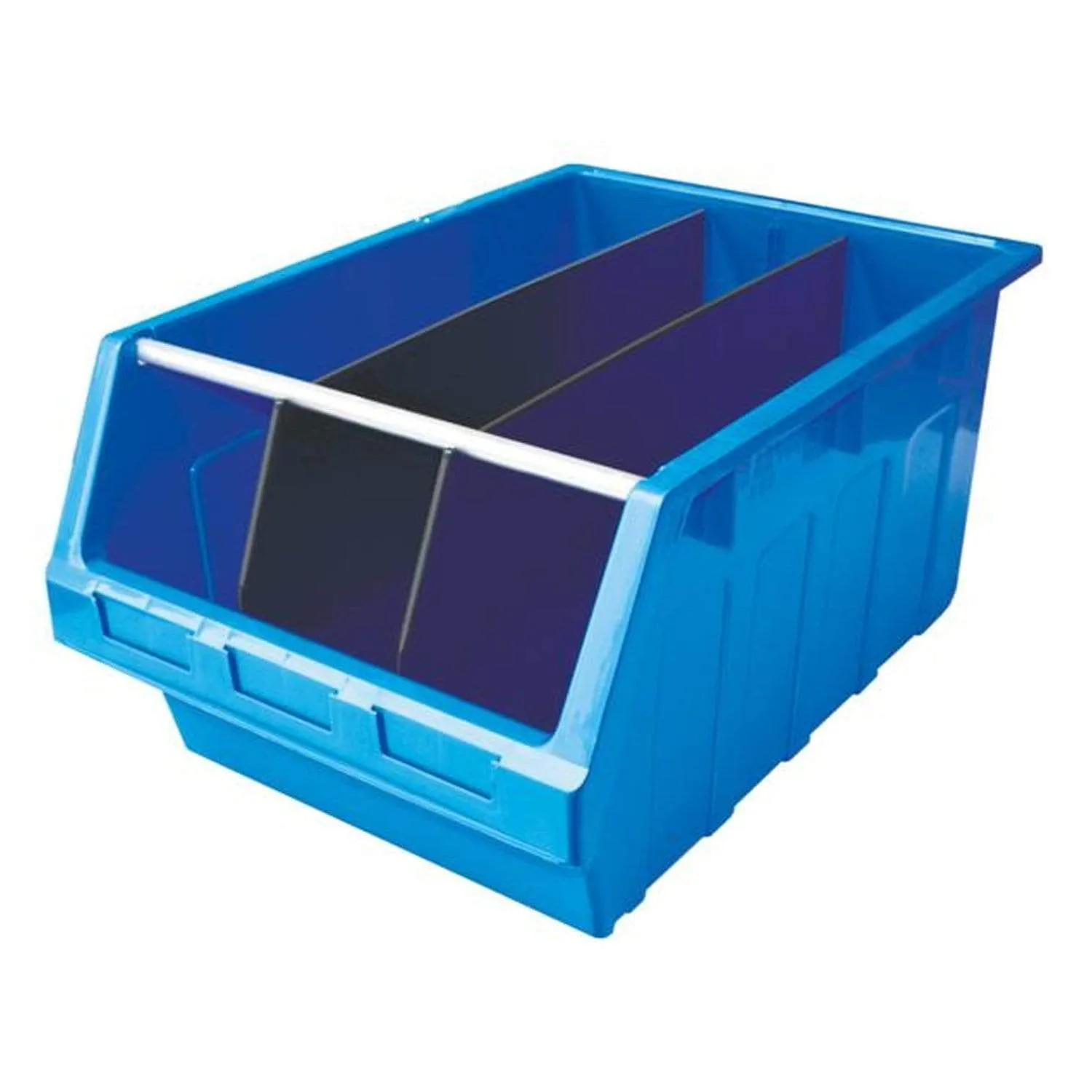 Large Stack & Nest Bin Supra 8 Stacking Storage Bin - Black