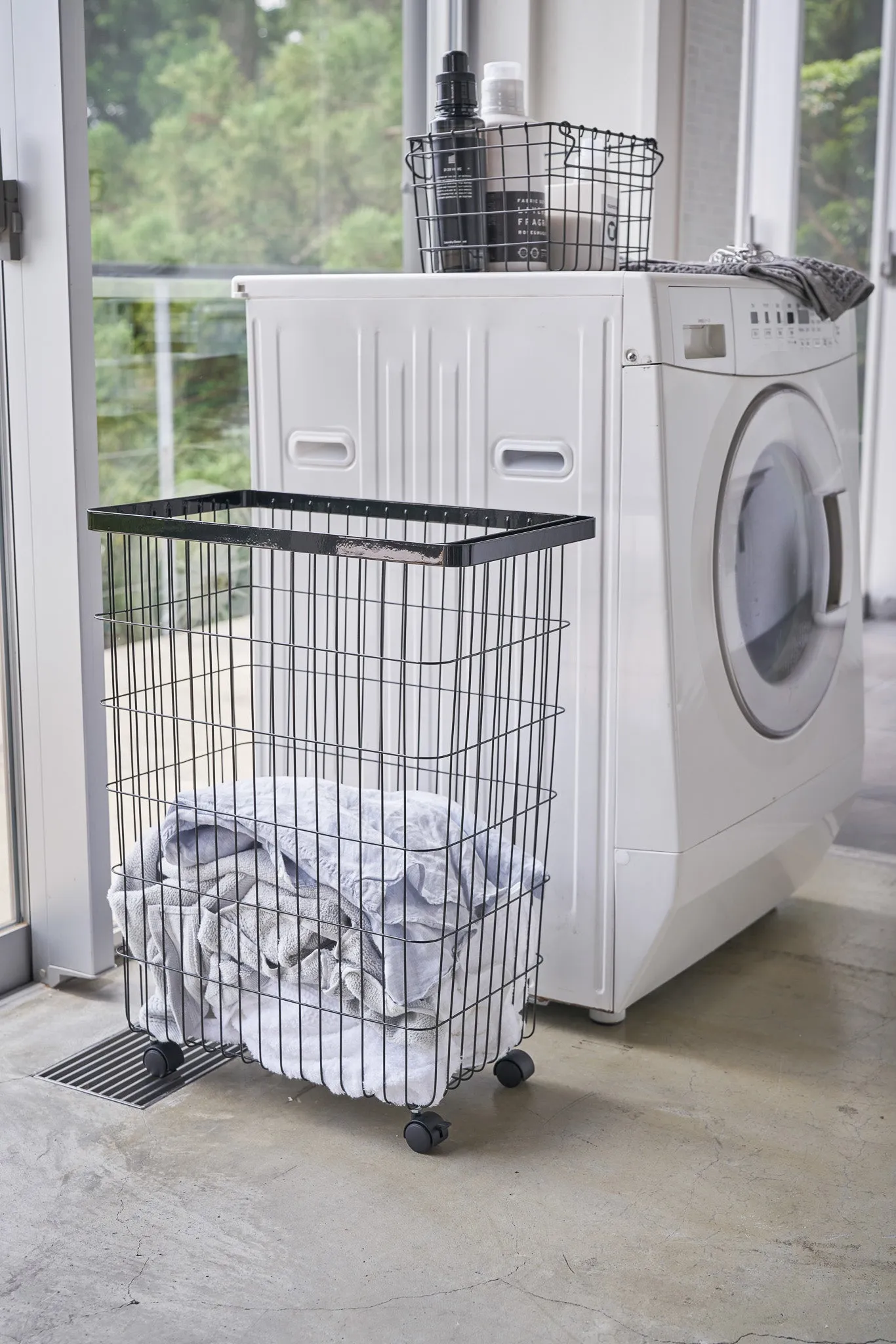 Laundry Basket with Casters