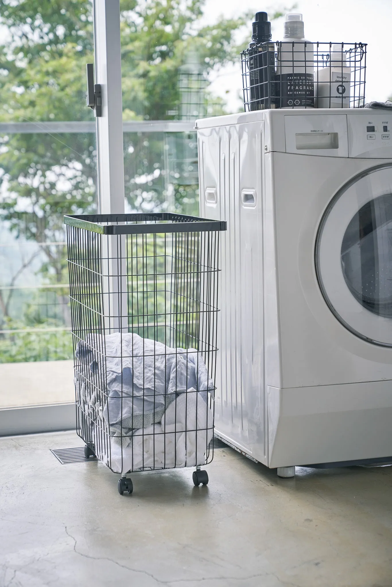 Laundry Basket with Casters