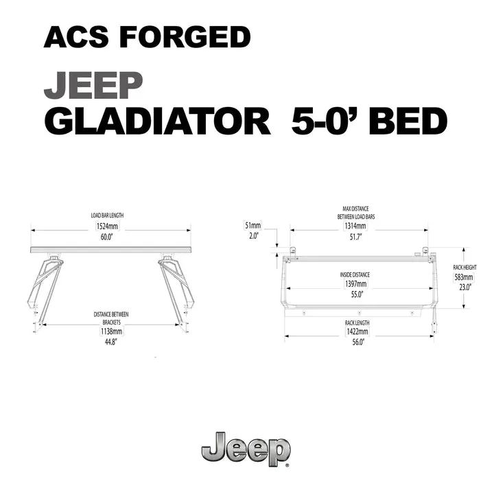 Leitner Designs- Active Cargo System Forged - Jeep Gladiator 20 