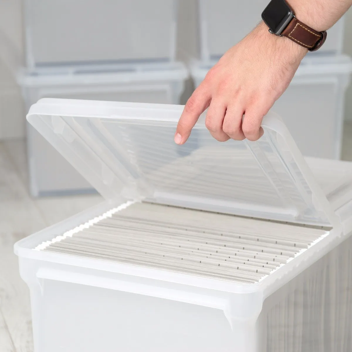 Letter Split-Lid File Box - 44 QT