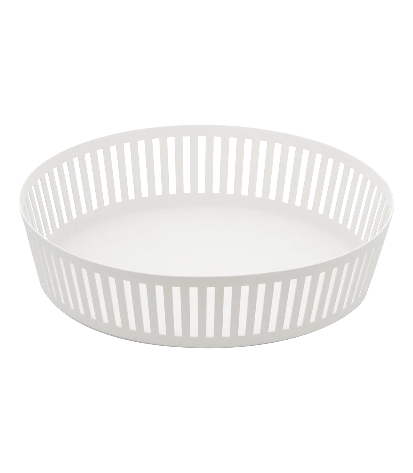 Low White Fruit Basket