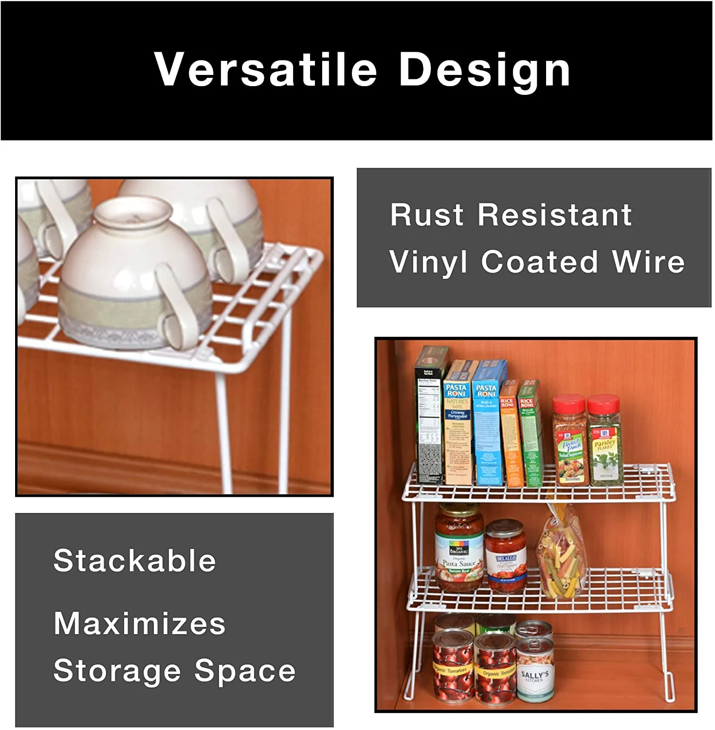 Medium Stacking Cabinet Shelf Rack