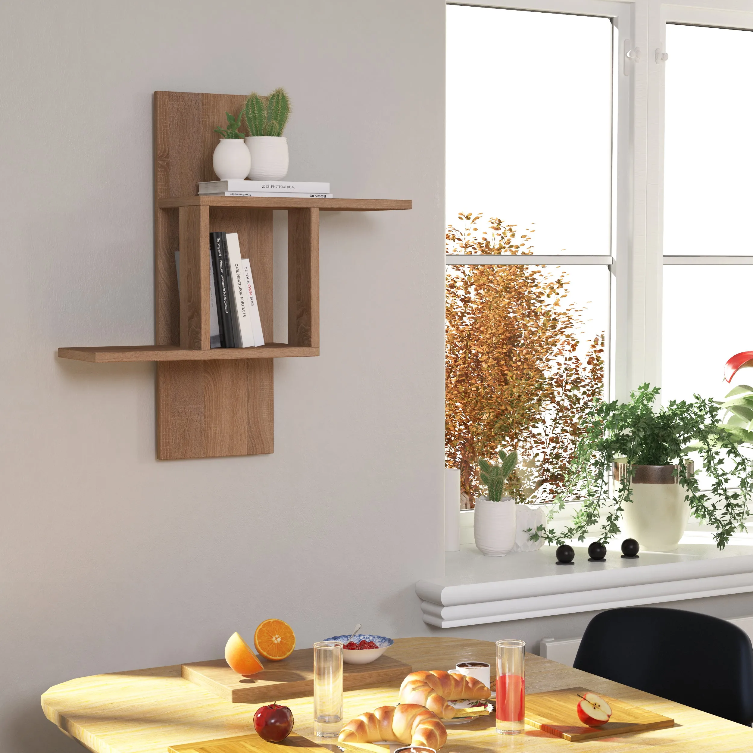 Mill Modern Floating Shelf 70cm Tall