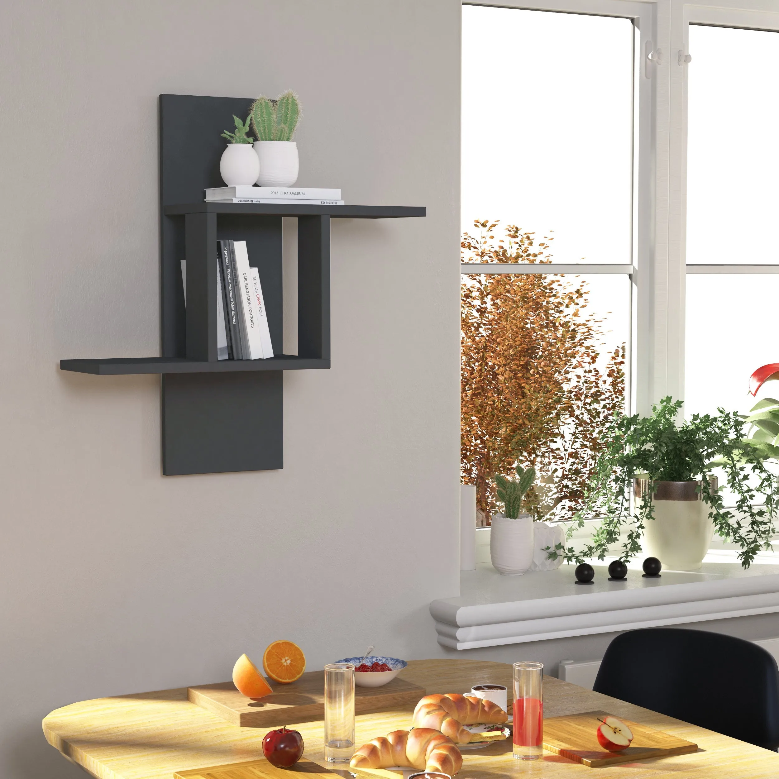 Mill Modern Floating Shelf 70cm Tall