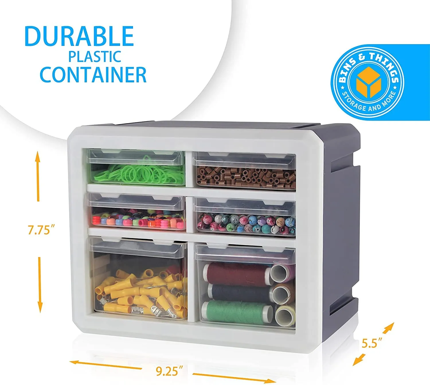Mini Desk Craft Organizer 6 Small Ders With Removable Dividers Arts
