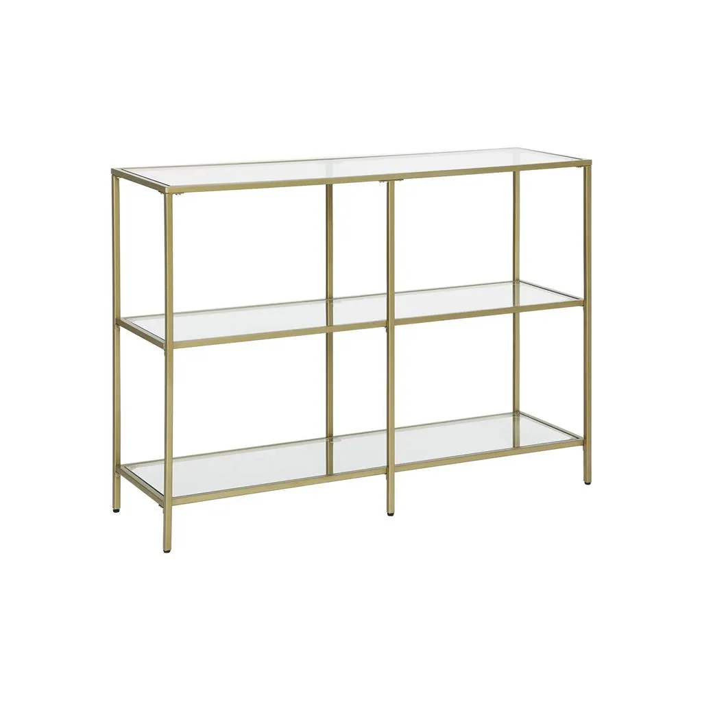 Modern Design Golden Glass Console Sofa Table