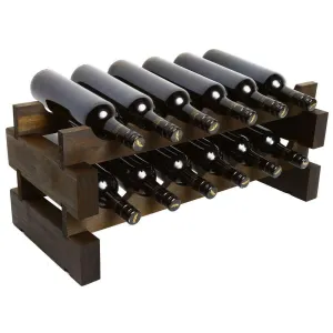 Modularack 12 Bottle Stackable Wine Rack Matte Stain