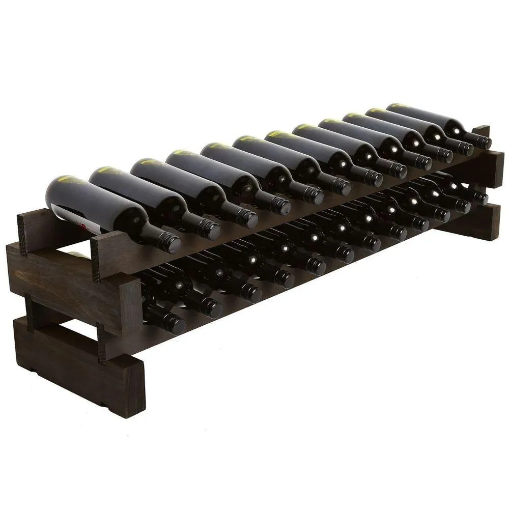 Modularack 24 Bottle Stackable Wine Rack Matte Stain