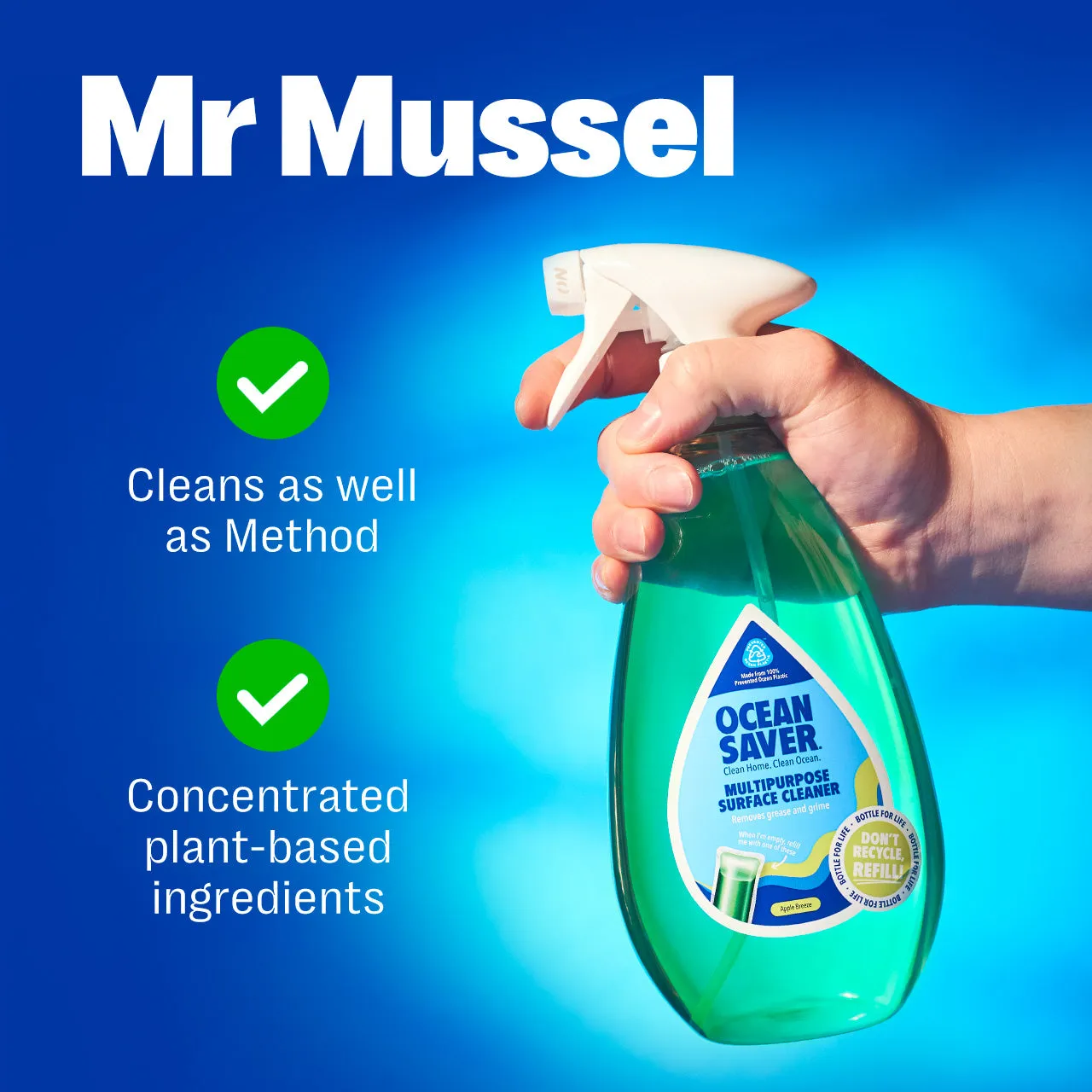 Multi-Purpose Cleaning Spray Refill - Apple Breeze
