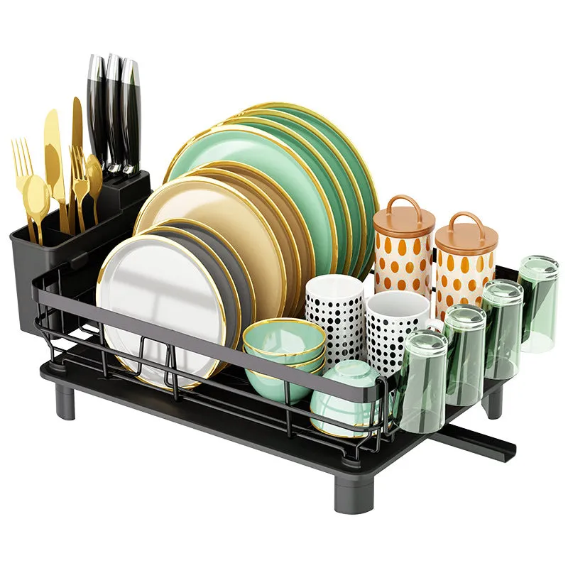 Multifunctional Kitchen Drying Rack With Cup Holder