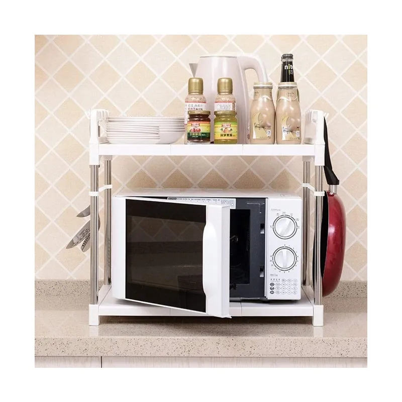 Multifunctional Stable Double Layer Kitchen Shelf MIC-RACK