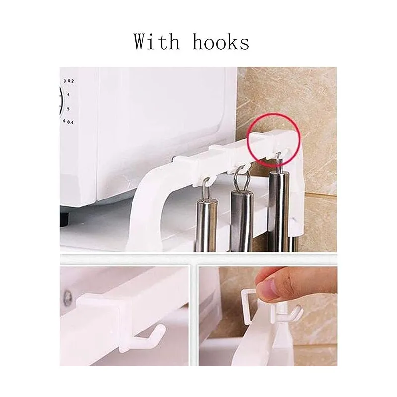 Multifunctional Stable Double Layer Kitchen Shelf MIC-RACK