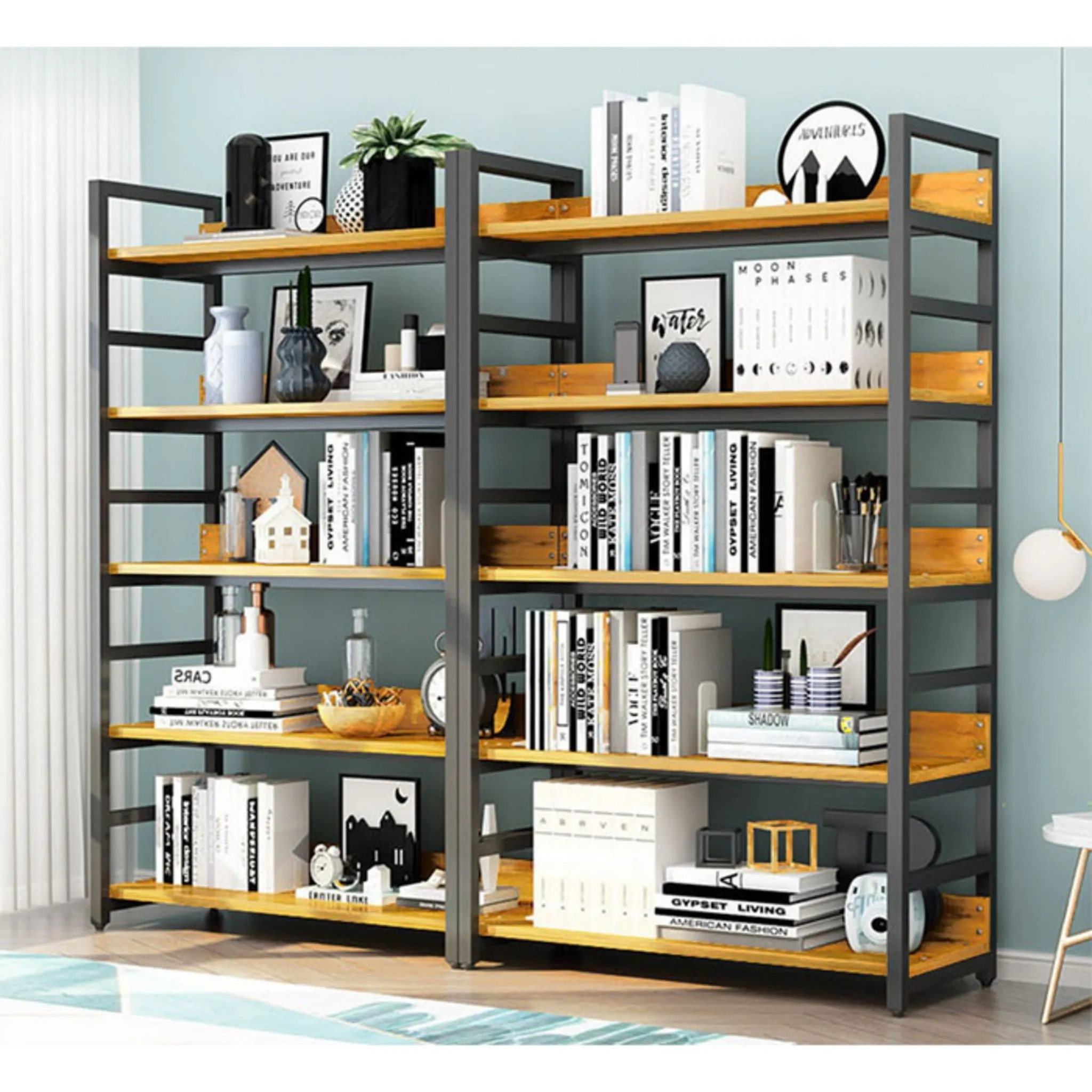 Natural Wood River Bookshelf - 🏆 #20 - Office Supplies - Best of December